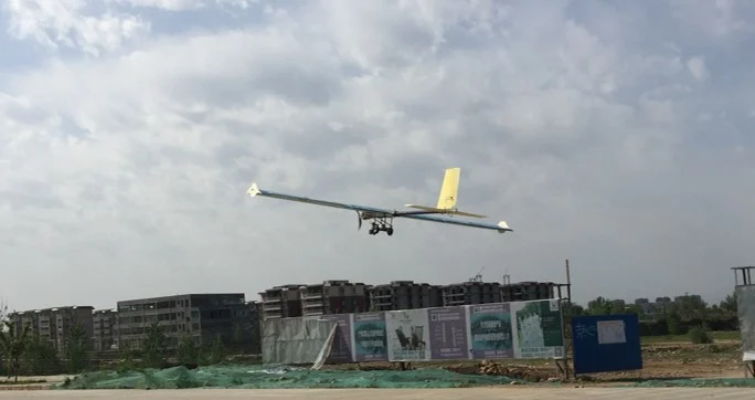 The NPU Innovation aircraft flying at the 2017 Air Cargo Challenge