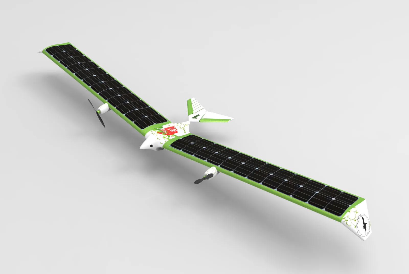 Concept rendering of the bird-inspired solar aircraft
